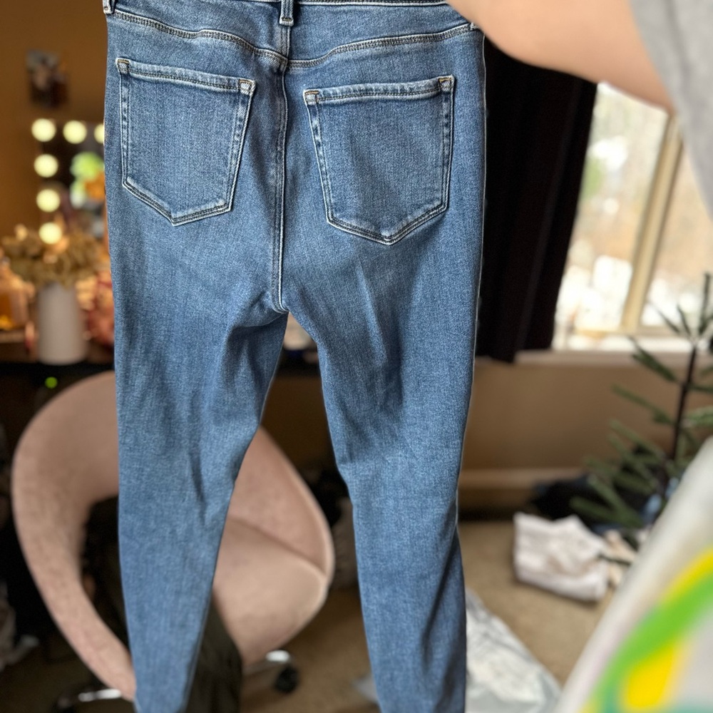 PacSun Ripped Light Blue Skinny Jeans - Picture 2 of 4